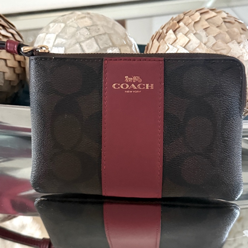 COACH signature wristlet